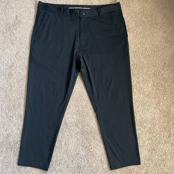 Rhone Commuter Pants Mens 36 Black Skinny Performance Tech Chino Travel Capsule